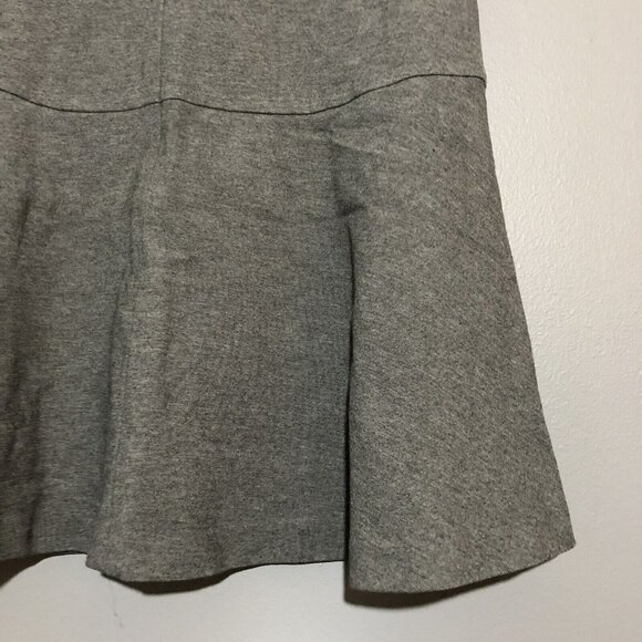 Banana Republic Mini Skirt Size 2 Gray Casual Workwear Stretch Full Swing Ruffle - Picture 5 of 10